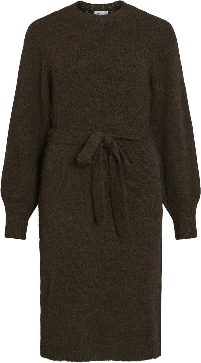 VILA - VILAMPE O-NECK L/S KNIT MIDI DRESS-NOOS - Dames - Mini jurken