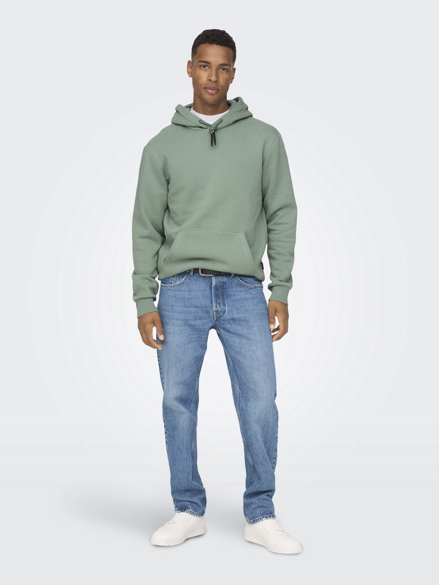 Only & Sons Trui Onsceres Hoodie Sweat Noos 22018685 Chinois Green Mannen Maat - XS
