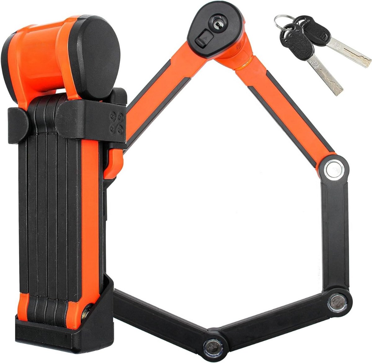 Lexium Vouwslot - Slot voor Electrische Fietsen en Fatbike - Fietsslot - Voor elk type Fiets - Met Houder