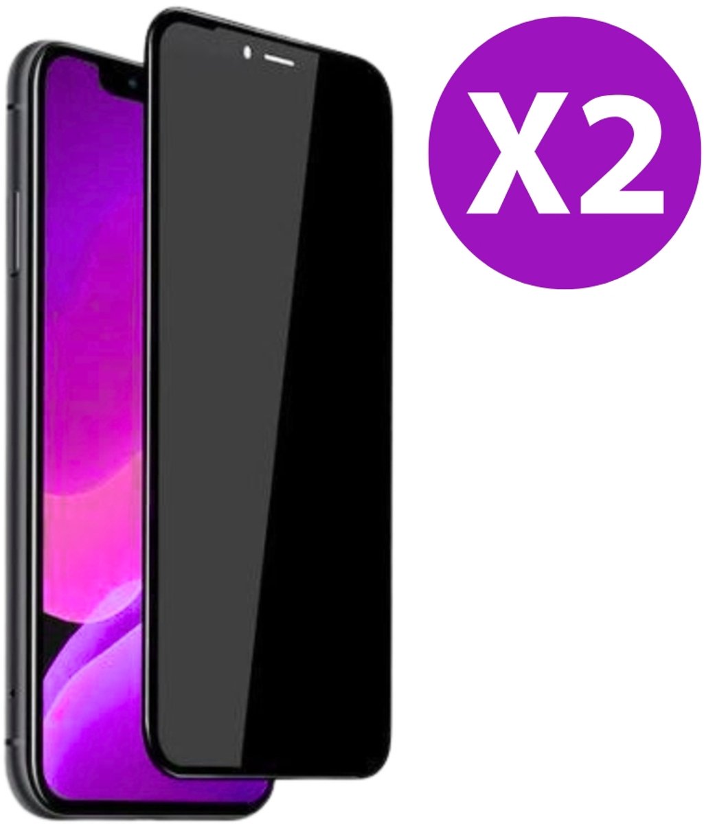 Mastersøn iPhone 17 Air - Privacy Screenprotector - 9H Gehard Glas - Anti Inkijk - Volledige dekking - 2 Stuks