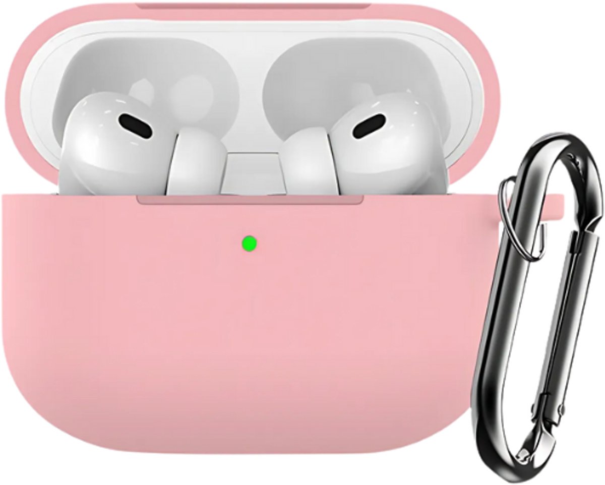 okido - Hoesje geschikt voor Airpods Pro 3 - Silliconen case voor Airpods - Roze - Case geschikt voor Apple AirPods Pro 3 - Airpods hoes