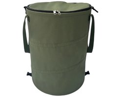 WinQ-Camping Vuilnisbak 60L Groen–Opvouwbare en Afsluitbare Afvalbak voor Kamperen en Tuin – 34x50cm- Ook voor opruimen in huis- Waterdicht