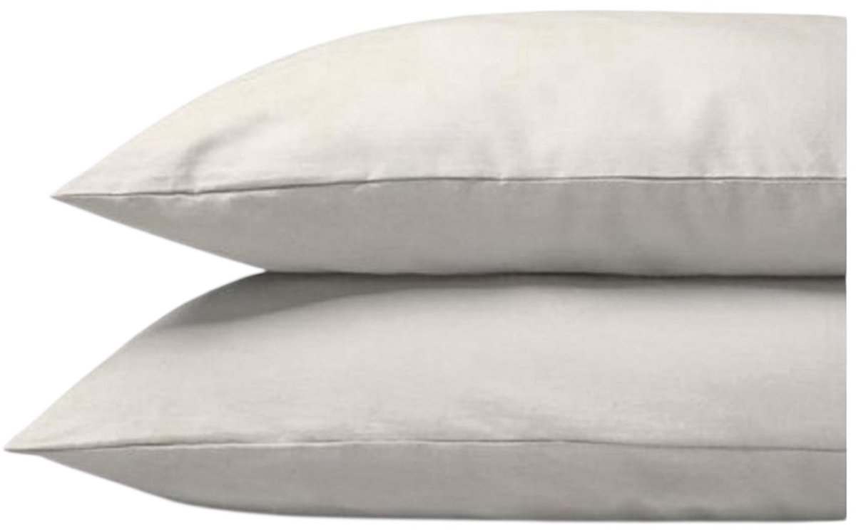 Princess Line Kussenslopen 100% Zachte Katoen - 60x65 cm - (set van 4 stuks) - Crème