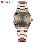 Montre élégante pour femme Curren | Montre-bracelet | Femmes | Montre | 33 MM | Femmes | ACIER INOXYDABLE | Gris