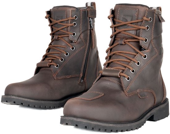 Motor Halfhoge laarzen LAGERTA EVO vrouw 40 Bruin CE-gekeurd van MOTOBLOUZ