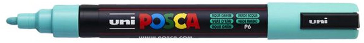 Posca Stiften PC-5M Medium Tip - verfstiften - Zee groen - 6 stuks