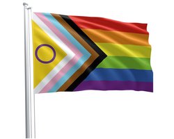 Mister b intersex progress pride flag 90 x 150 cm