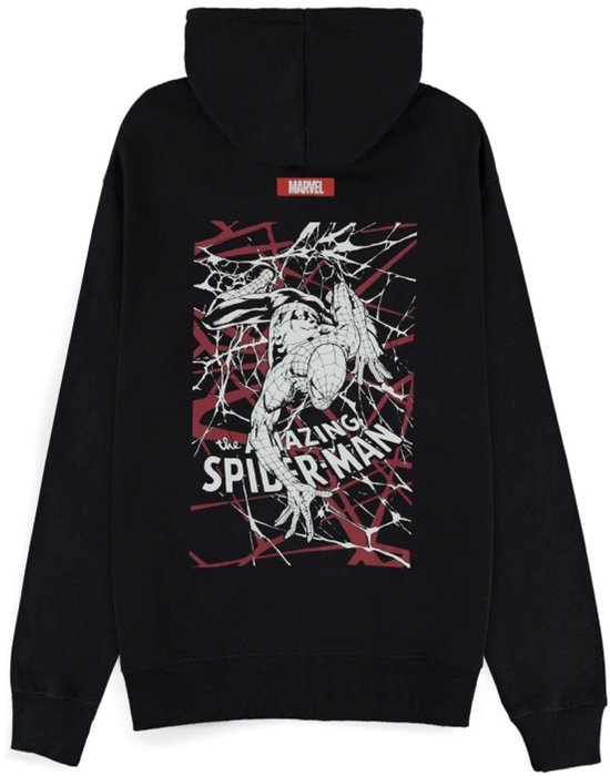 Marvel Spider-Man - Back print Vest met capuchon - 2XL - Zwart | bol