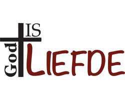 Schoudertas - God Is Liefde - Christelijke tas - Religieuze-Tote-Bag - Cadeau - Christelijk - Canvas shopper - Herbruikbare tas - Eco-Friendly-Tas - Katoenen boekentas - Trendy - Religieuze tas - Inspirerende tas - God - Liefde - Tas -