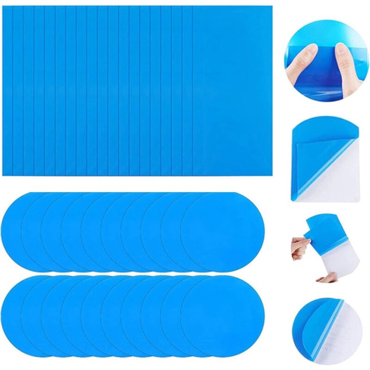 Zwembadreparatiepleister, Zwembadreparatiepleister, 20 stuks Zwembadreparatiepleisterset, Zwembadreparatiepleisters Zelfklevend