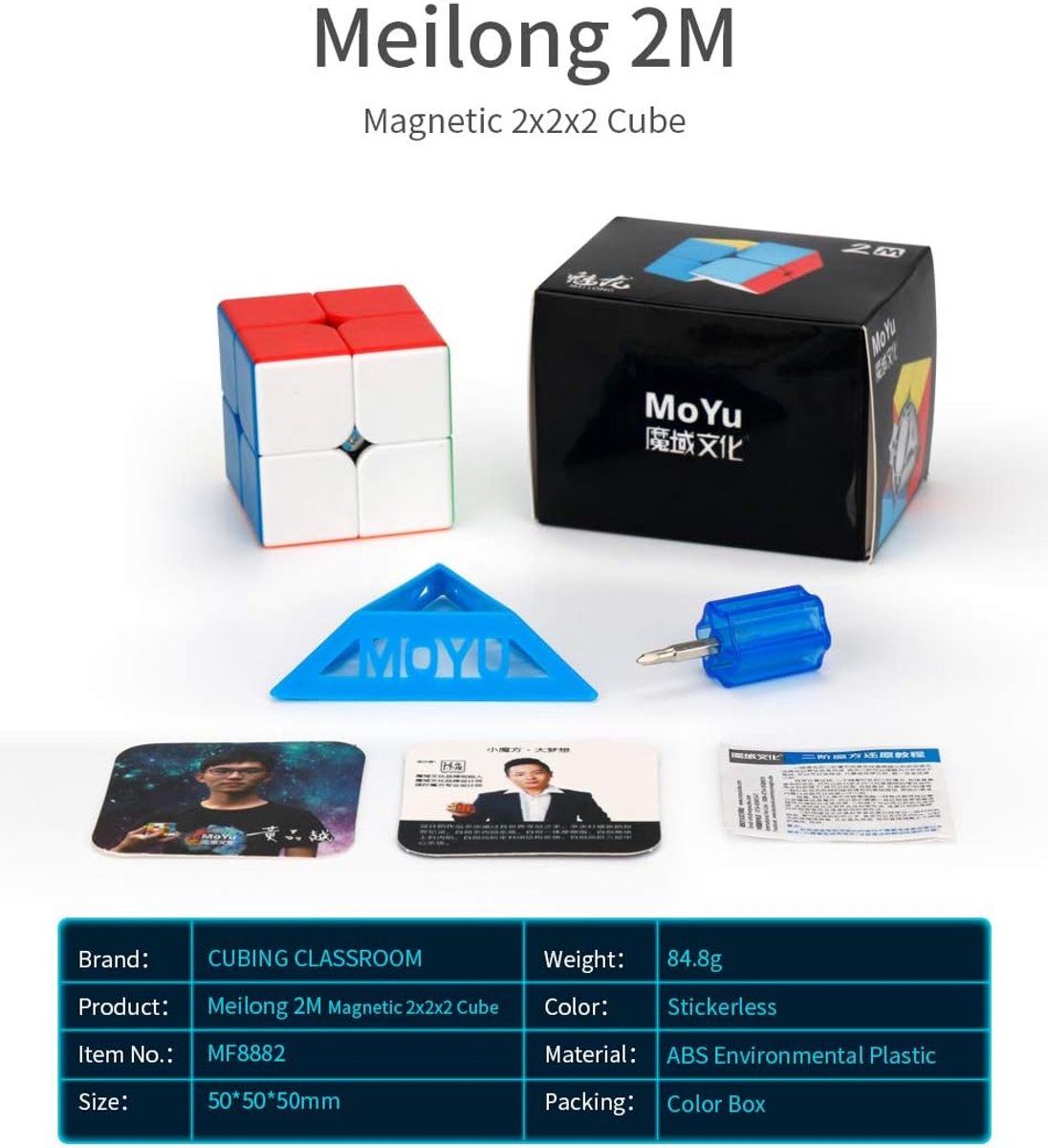 Magische Puzzelkubus 2x2 - Magnetisch en Duurzaam, Perfect voor Kinderen en Volwassenen