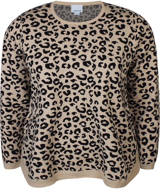 Zhenzi Noel 891-Pullover L/S Sand maat M=46/48