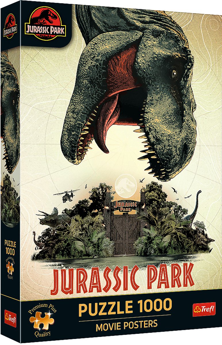 Trefl puzzel Jurassic World - 1000 stukjes - Premium Plus kwaliteit.