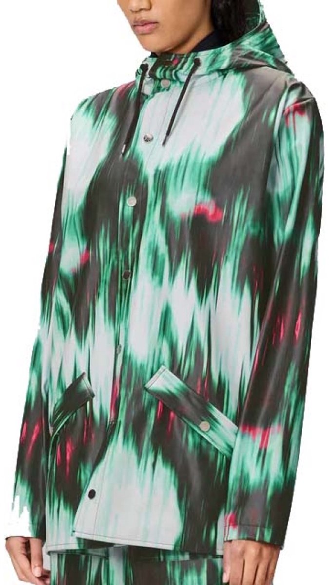 RAINS 12010R LONG JACKET W3 Groen S EU