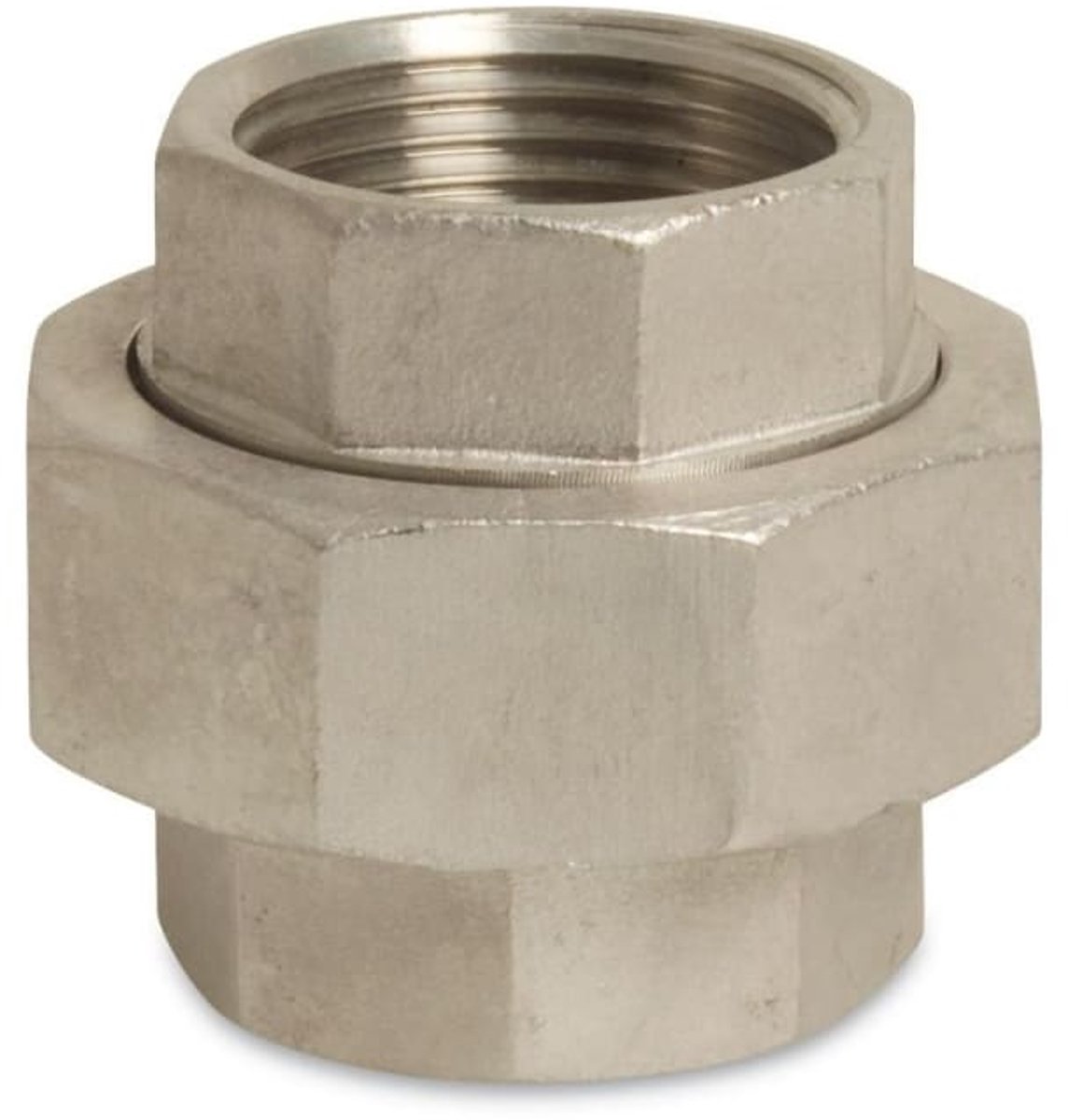 Draadfitting roestvrij staal koppeling 3/4" IG type conisch