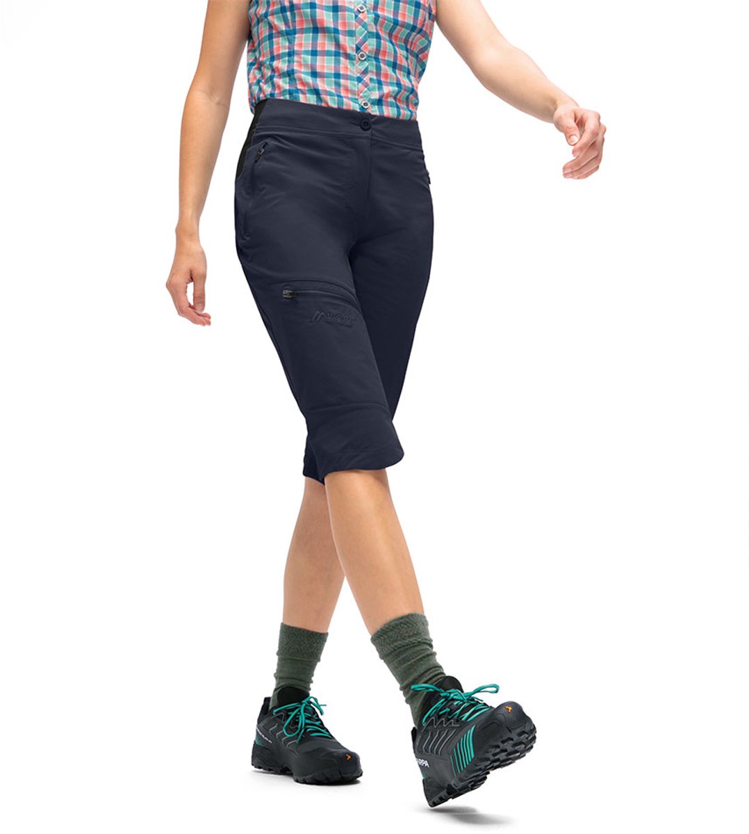 Maier Sports Inara Slim Capri Vario 3/4-broek Regular Vrouw Blauw