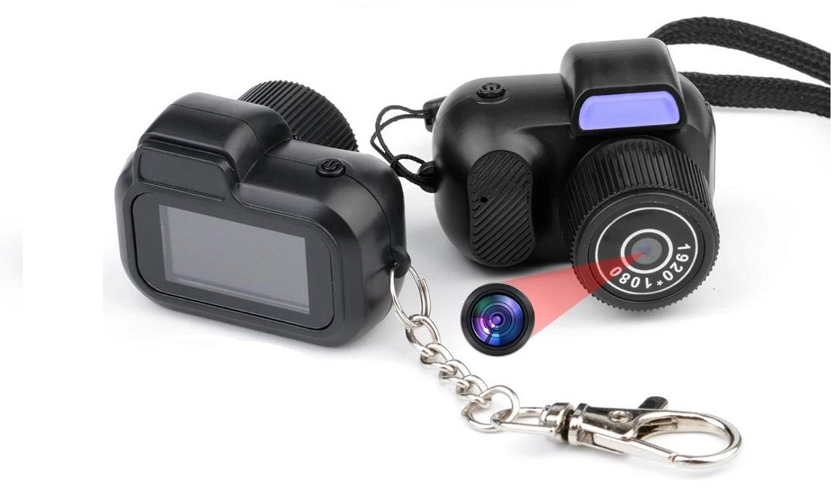 HD Mini Camera - Sleutelhanger - Foto & Video - FullHD - Gadget - Geschenk - Excl. SD Kaart