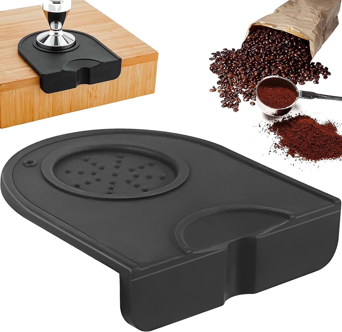 Anti-slip koffiemat - siliconen - 1 stuk