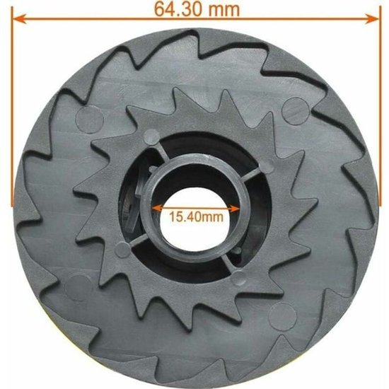 17 Parts - 6 Stuks Vervangspoelen voor Parkside Grastrimmer - 1,6mm Nylon Draad - Compatibel met PRTA 20-Li A1/B2/C3, PRT 550 A1/A3, PRT 300 A1 - Automatisch Opwindend Trimmerspoel - 2x4m Dubbeldraads Systeem van Merkloos	 — afbeelding 3