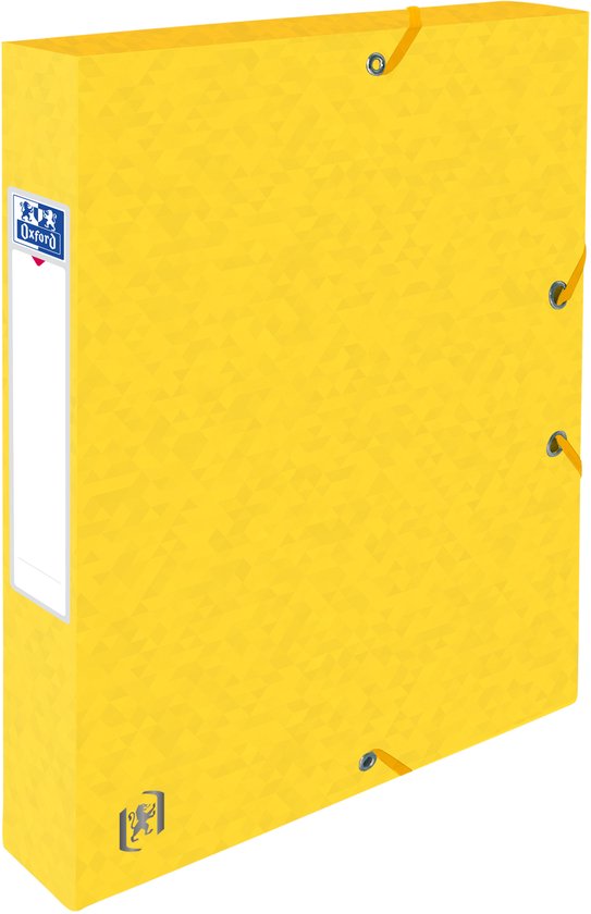 Elba elastobox Oxford Top File + dos de 4 cm, jaune