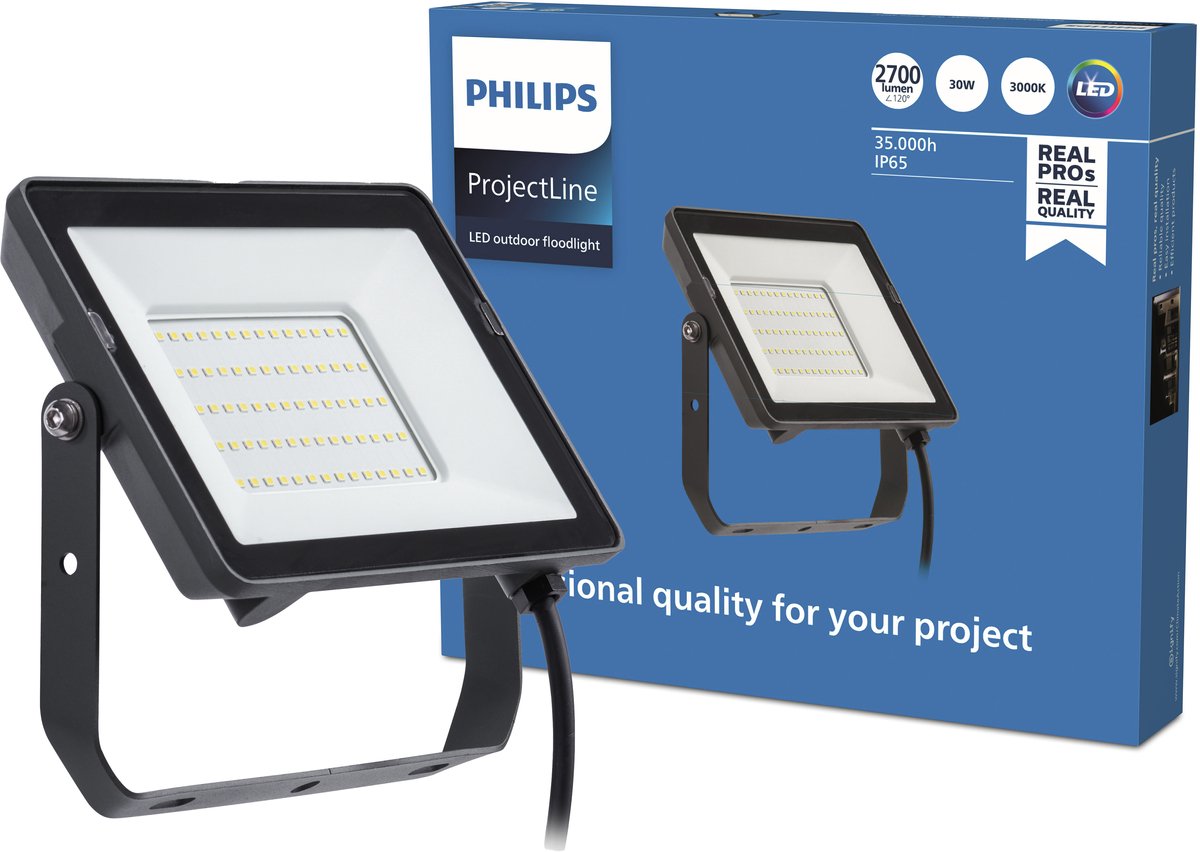 Philips ProjectLine schijnwerper - 30 W - Warmwit licht