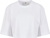 Urban Classics - Heavy Organic Oversized Crop top - 3XL - Wit