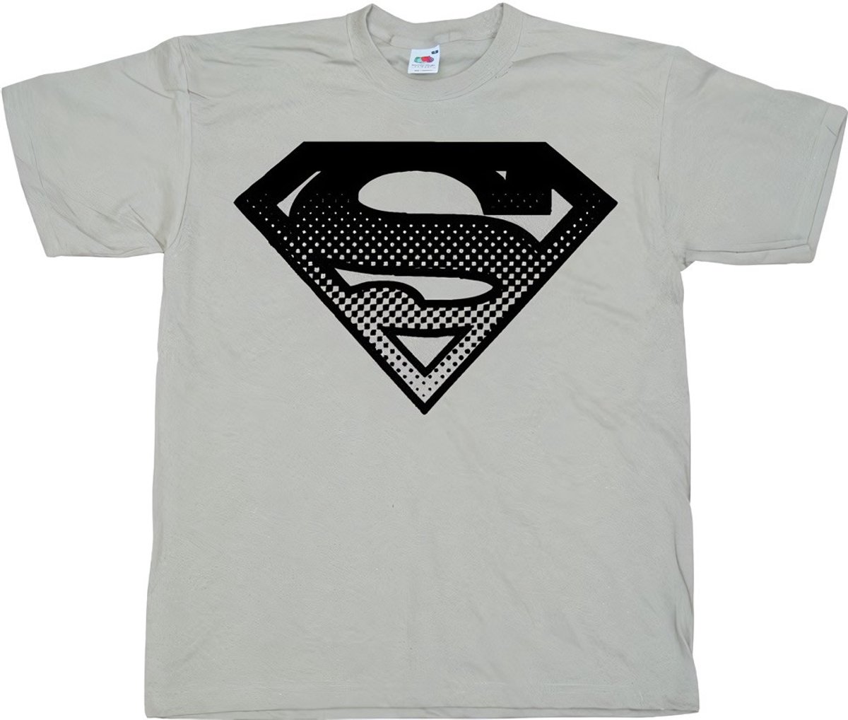 Superman Halft-on-e Shield T-shirt, kaki