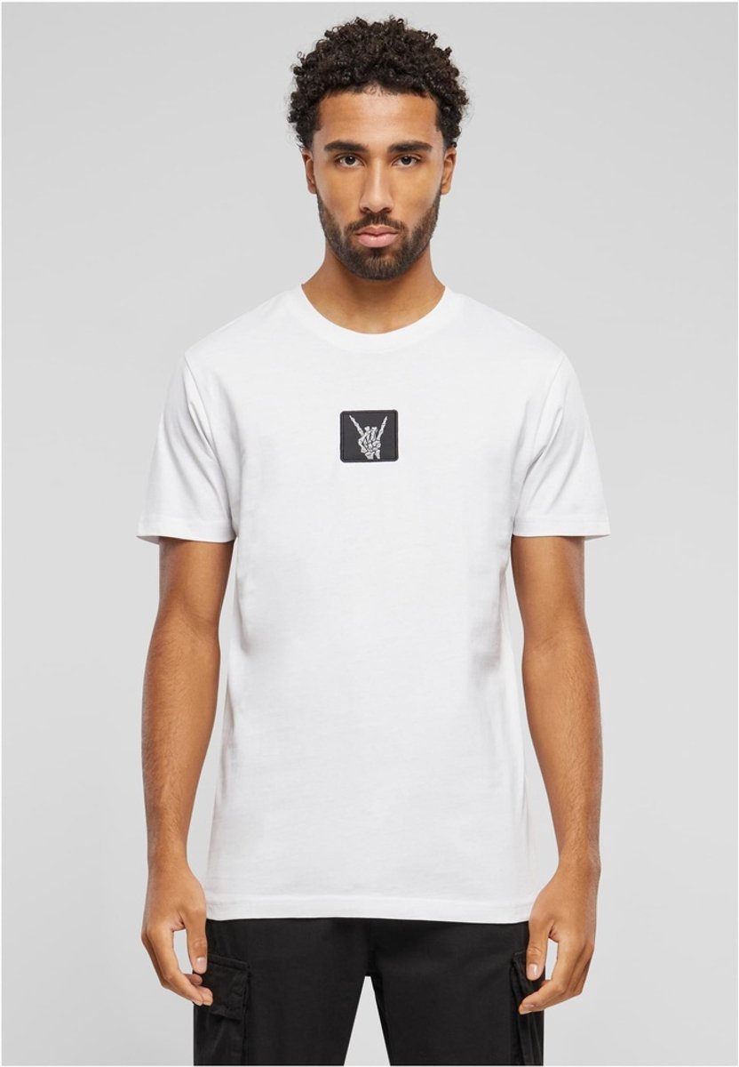 Mister Tee Skelett Patch Heren T-shirt XS Wit