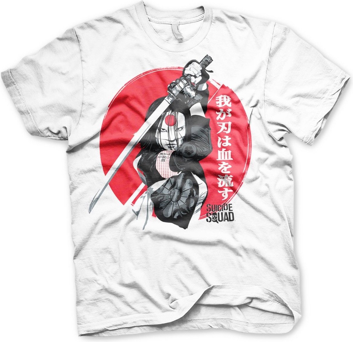DC Comics Suicide Squad Heren Tshirt -L- Katana Wit