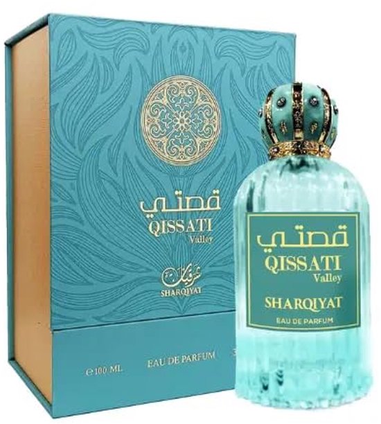 Qissati Valley Sharqiyat 100ml Oosterse houtachtige geur voor mannen en vrouwen - Davana, Oud & Patchouli Langdurig & luxueus | Eau de Parfum Frisse citrusnoten