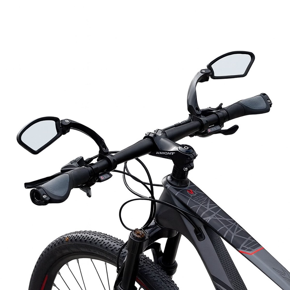 Astravon Fietsspiegel Set - 2 Stuks Achteruitkijkspiegel - 360° Verstelbaar - E-bike - HD - Fiets - Fietsspiegel - Achteruitkijkspiegel - Fietsspiegel Voor Fiets - Mountainbike - Links en Rechts