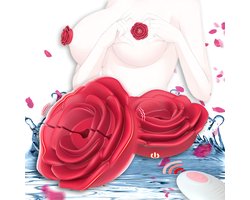 Vitdipy - Vibrerende Tepelklemmen - 2 Stuks - 10 Vibratie Standen - Afstandsbediening - Tepelvibrator - Borst - Draadloos - Rood