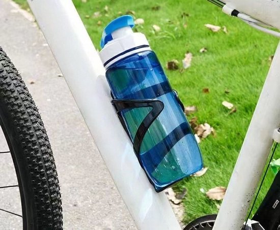 2-delige plastic bidonhouder voor fietsen - Bidonhouder/bekerhouder - Fietsaccessoires/Fietsaccessoires (zwart en wit) — afbeelding 4