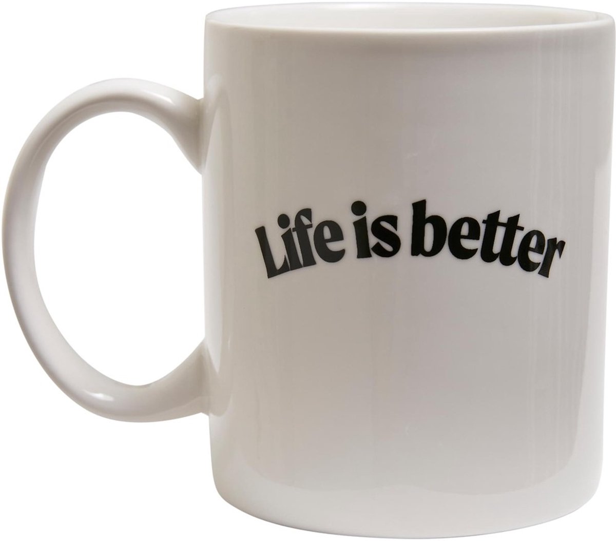 Mister Tee - Life Is Better Mok/beker - Wit