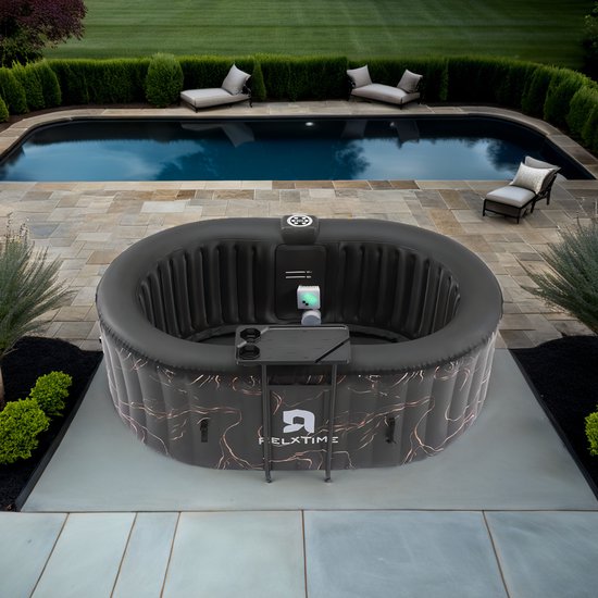 Opblaasbare Ovale Hottub voor 2 Personen met LED-Verlichting - Opblaasbare - €1.850,00