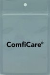 Grijze ComfiCare® verpakking met logo.