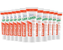 Elmex Tandpasta Junior 5-12 Jaar 12 x 75ml - Voordeelverpakking