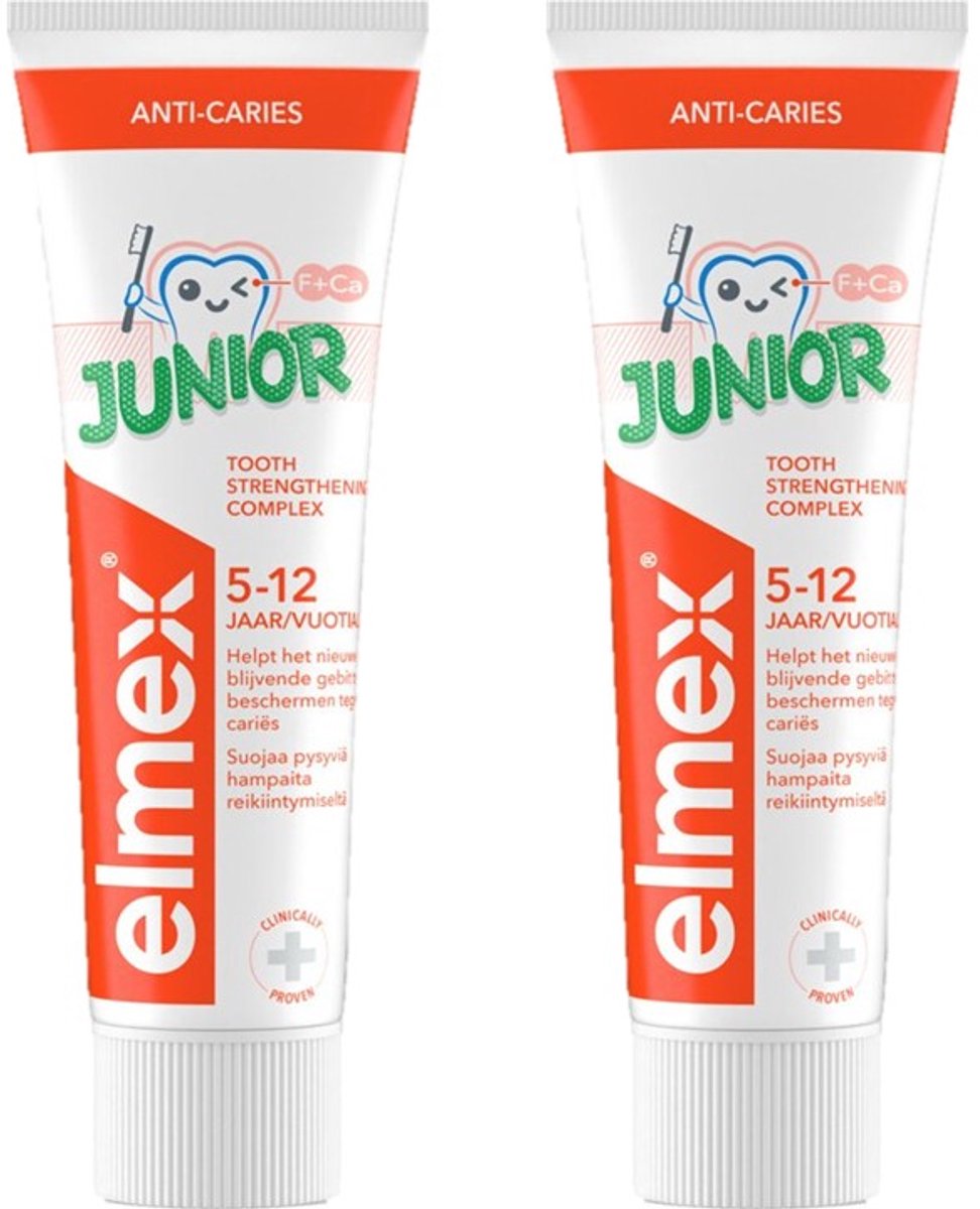 Elmex Junior (5-12jr) Kindertandpasta gel tandverzorging met Aminfluoride