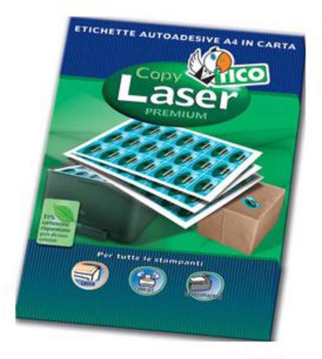 Tico Copy laser premium etiket Wit 100 stuk(s)