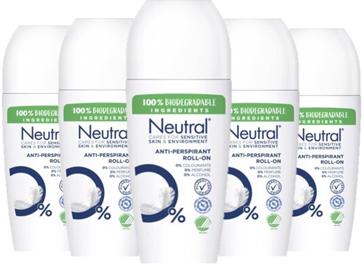 Neutral - Deodorant - Roller - Sensitive Skin - 50ml x 5