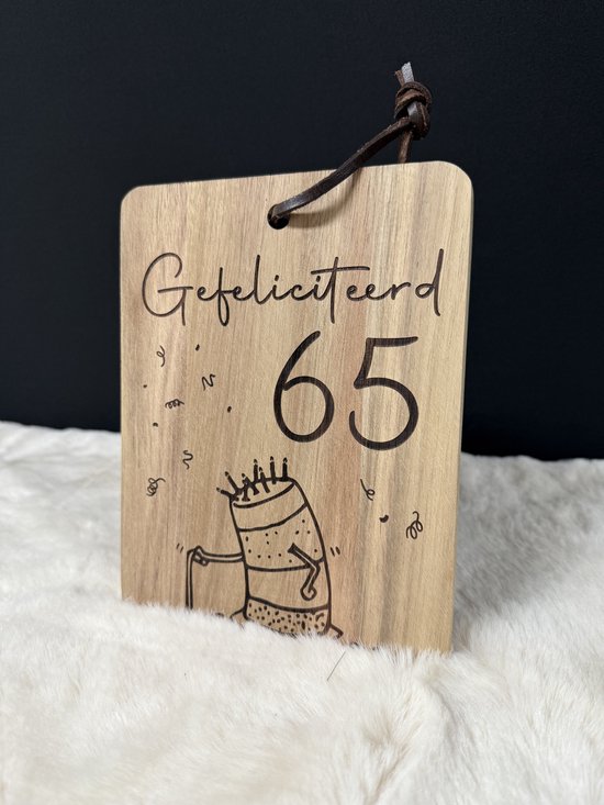 65e anniversaire - 65 ans - Cadeau 65e anniversaire - Cadeau 65e anniversaire pour homme - 60e anniversaire pour femme - Carte d'anniversaire - Décoration d'anniversaire - Décoration d'anniversaire