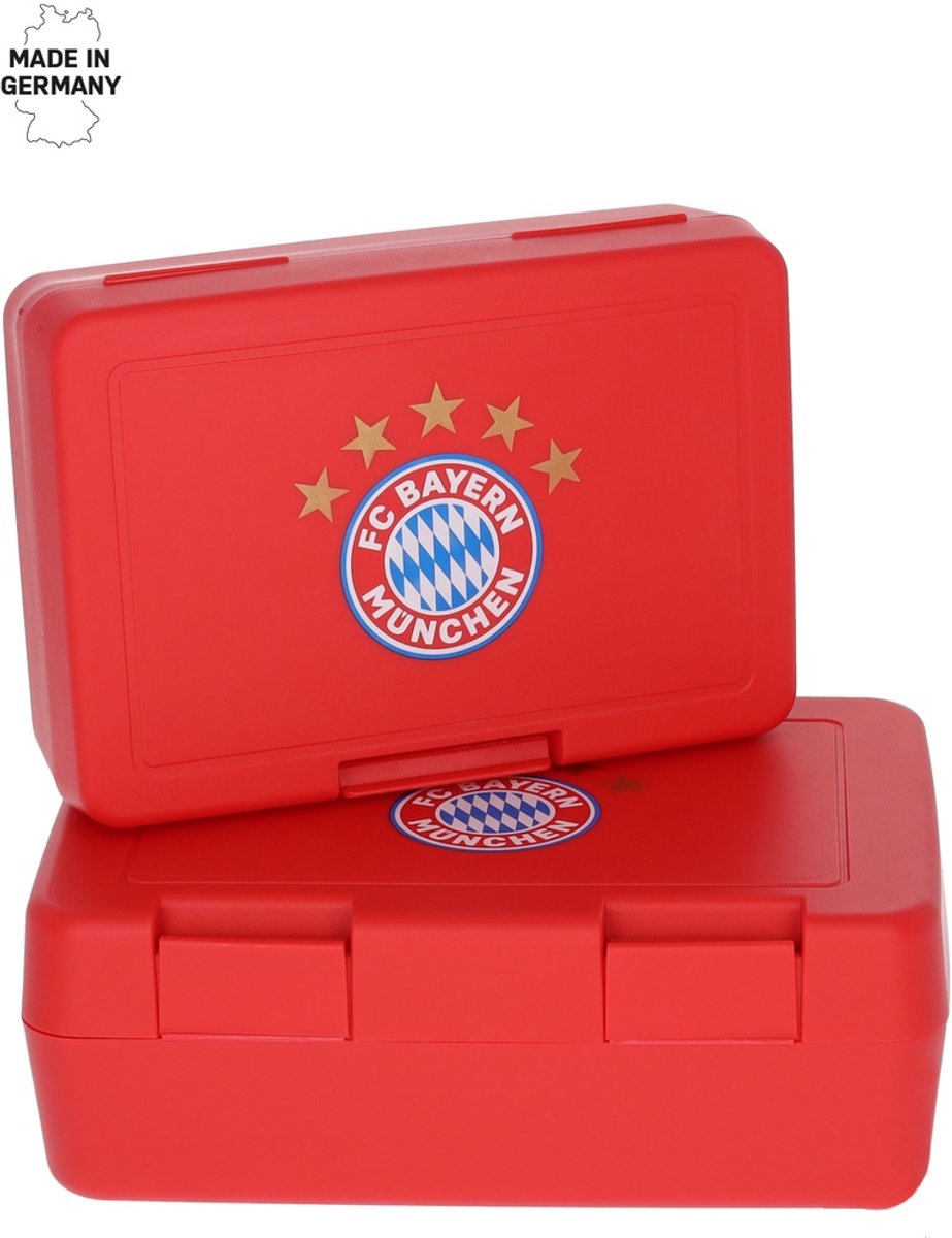 FC Bayern München broodtrommel, set van 2 stuks 34961 Rood