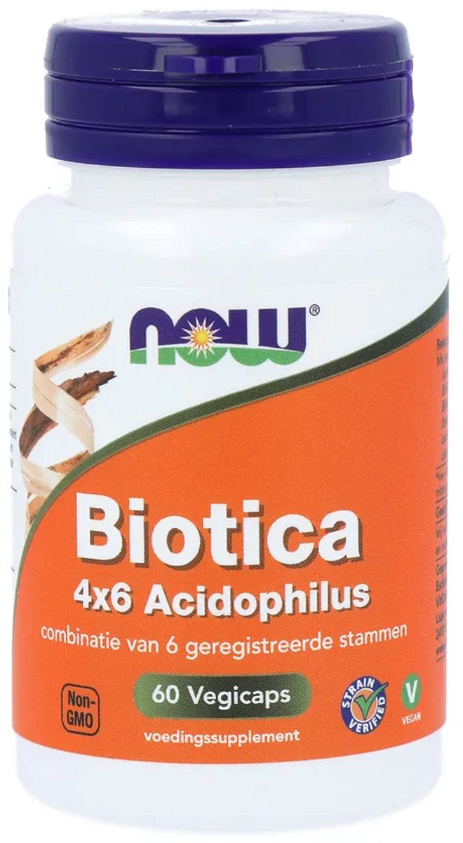 NOW Biotica 4x6 Acidophilus Capsules