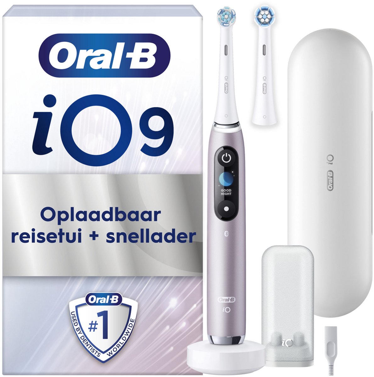 Oral-B iO 9N Rose Quartz met extra opzetborstel