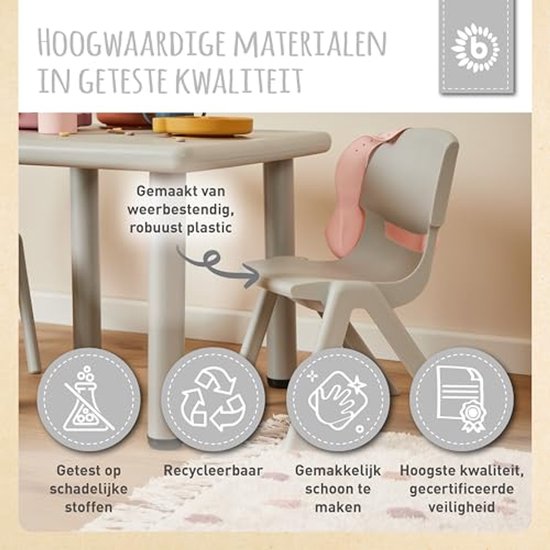 Stapelbare Kinderstoel tot 80 kg - Ergonomisch en Weerbestendig voor Binnen en Buiten — afbeelding 2