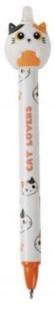 iTotal 3D Erasable Pen 0,5mm Cat Lovers Orange Cat Uitwisbare Balpen 15gr