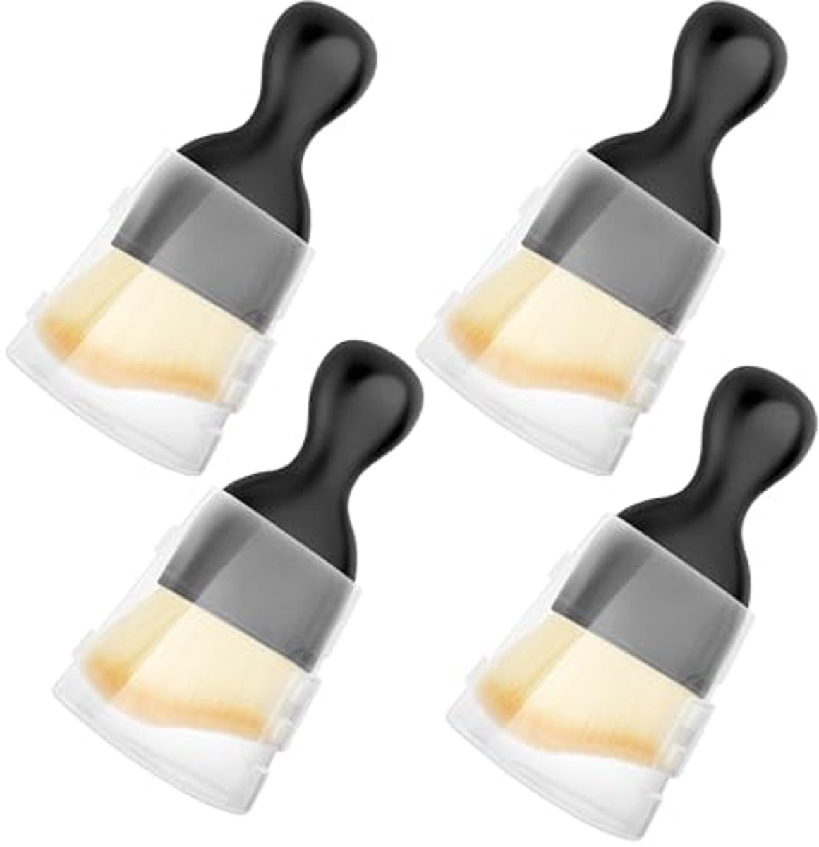 4 Stofborstels voor Auto Interieurreiniging - Ergonomische en Superzachte Detailborstels
