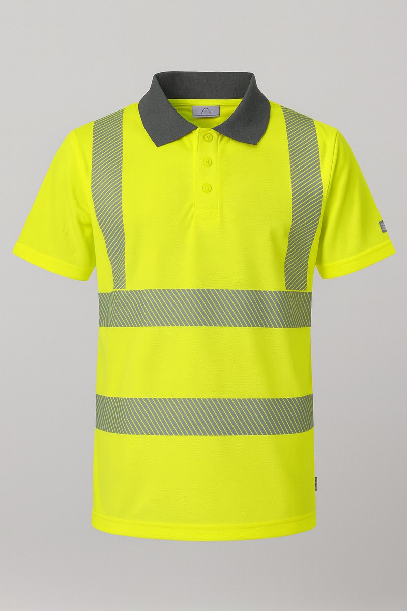 Poloshirt Grimsey - Fluorgeel High Vis - Maat S - EN20471 Klasse 2
