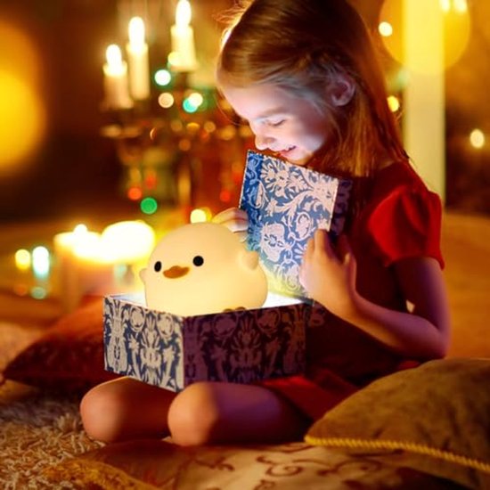 Dimbaar Nachtlampje voor Kinderen - Draagbaar Eendenlampje met Timer en Oplaadbare Batterij voor Kamerdecoratie — afbeelding 3