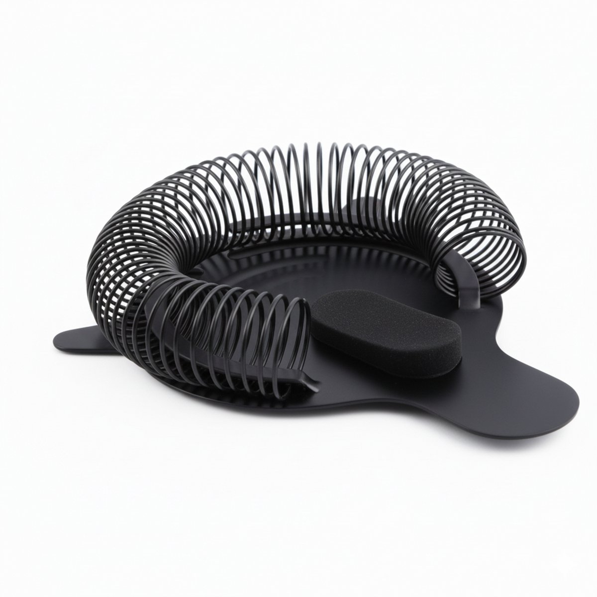 Cocora Cocktailzeef - Strainer - RVS - Cocktail Zeef - 8 x 8 x 2,5 cm - Zwart